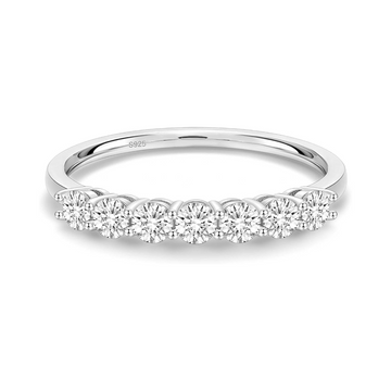 Timeless 7-Stone Moissanite Eternity Ring