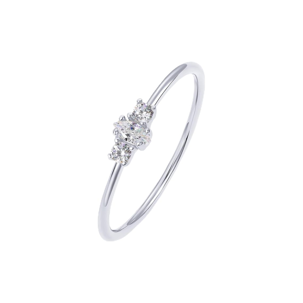 Dainty Marquise Alternating Stacking Ring