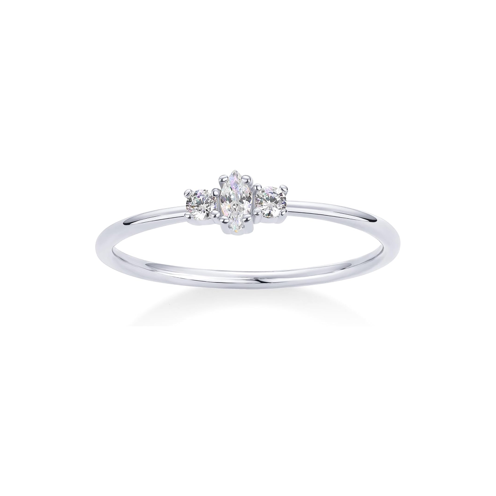 Dainty Marquise Alternating Stacking Ring
