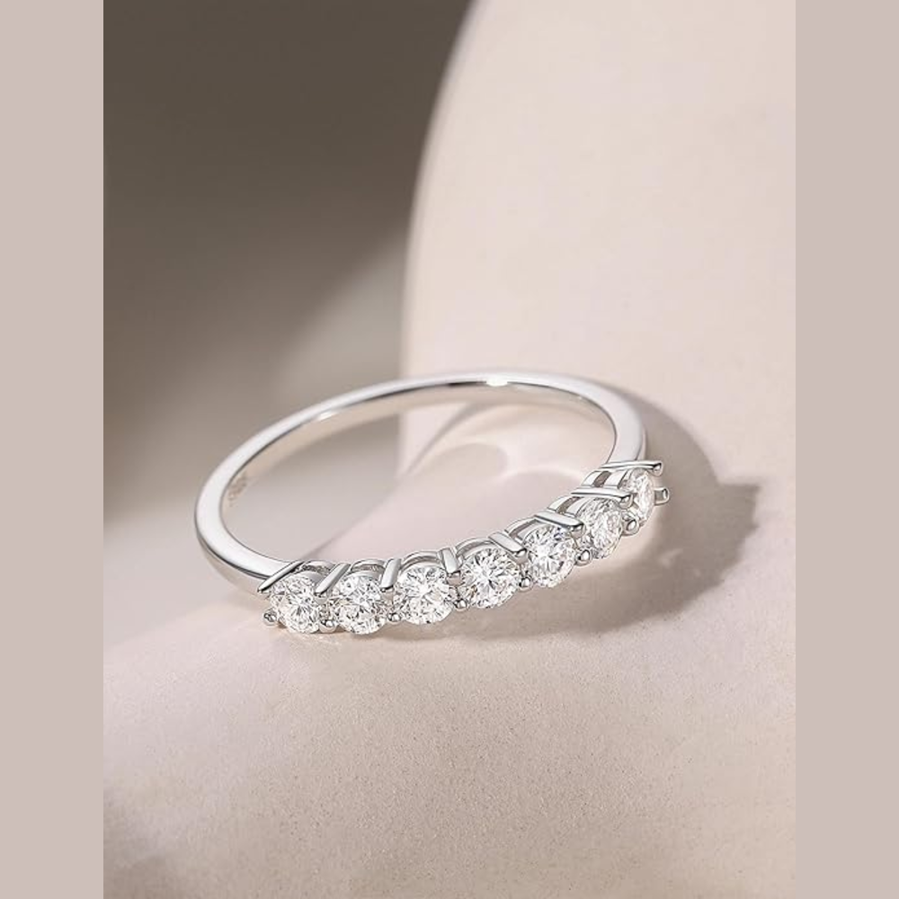 Timeless 7-Stone Moissanite Eternity Ring