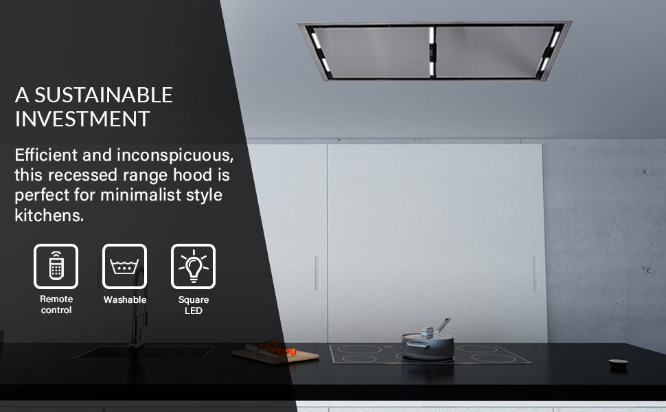 FORNO FRHRE5312-44 44-inch Stainless Steel Ceiling range hood - view 16