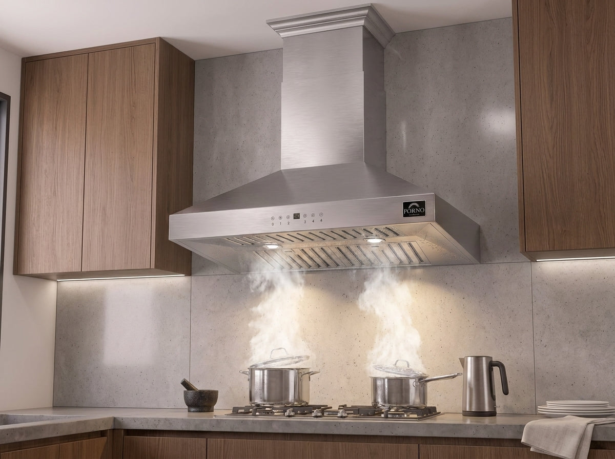 FORNO FRHIS5129-30 30-inch Stainless Steel Island range hood - view 7