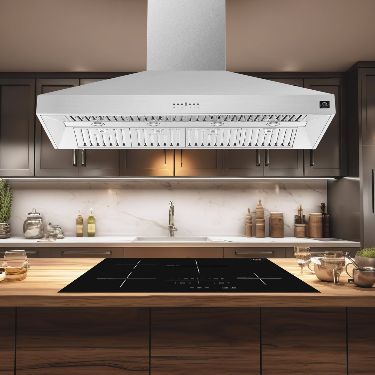 FORNO FRHIS5129-60 60-inch Stainless Steel Island range hood - view 4