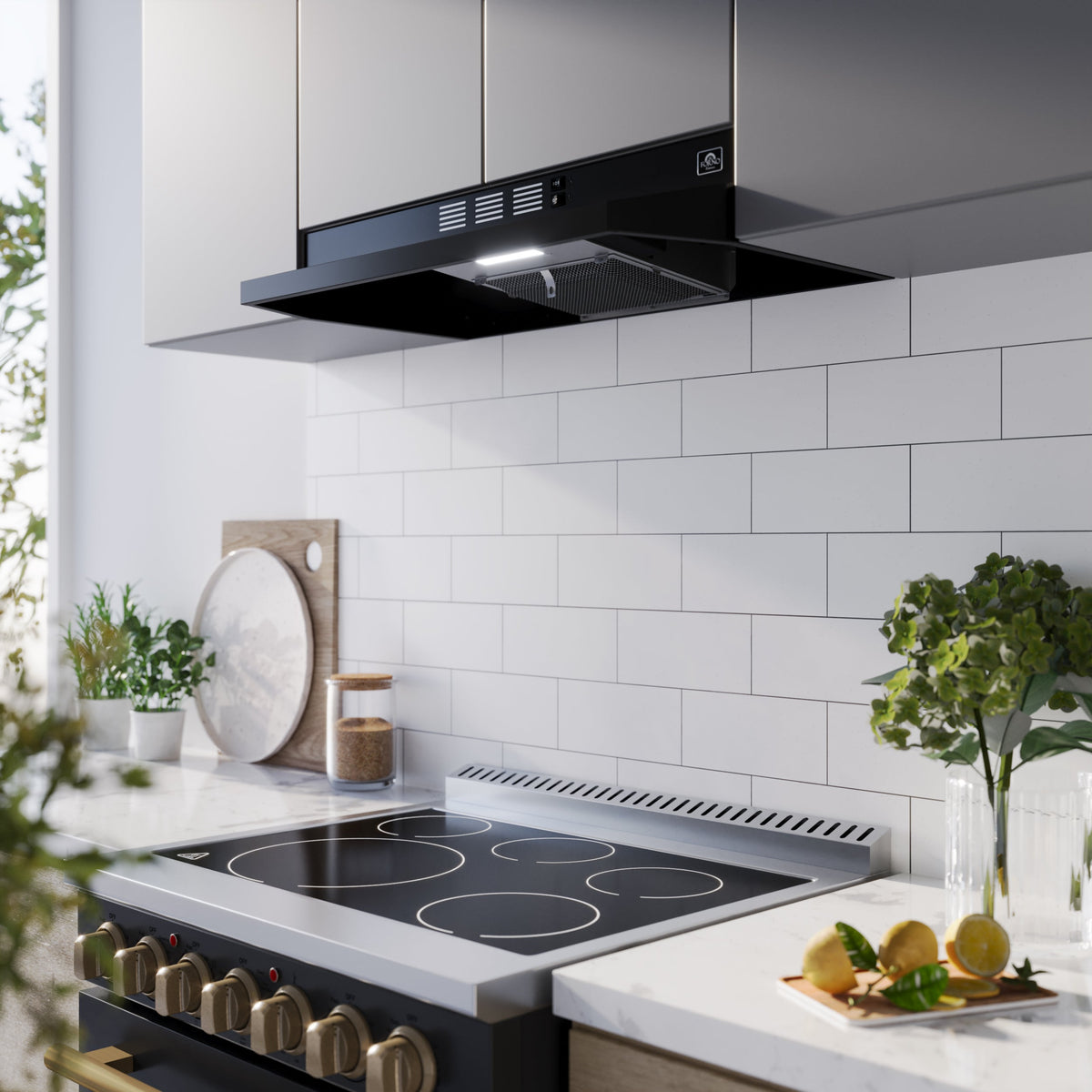 FORNO FRHUC5200-30BLK 30-inch Black Under Cabinet range hood - view 8