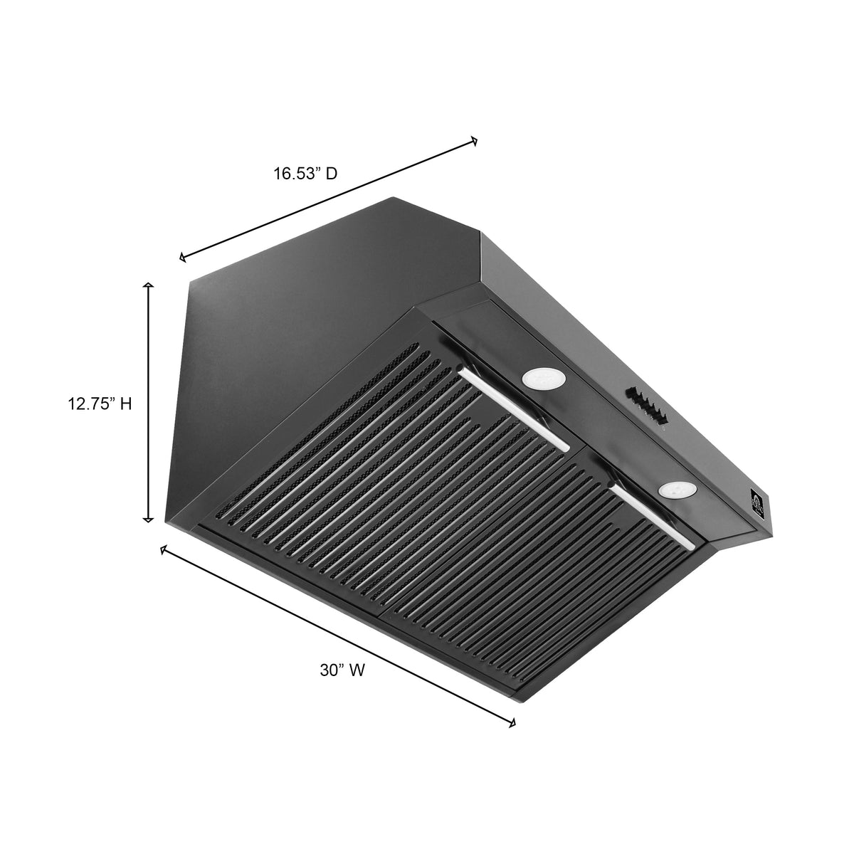 FORNO FRHUC5255-30BLK 30-inch Black Under Cabinet range hood - view 6