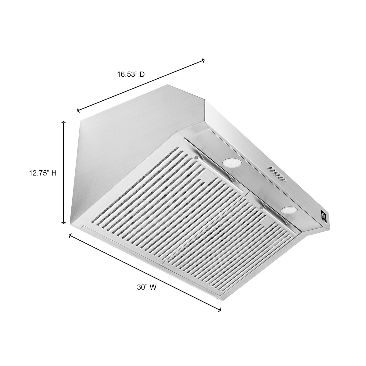 FORNO FRHUC5255-30 30-inch Stainless Steel Under Cabinet range hood - view 6