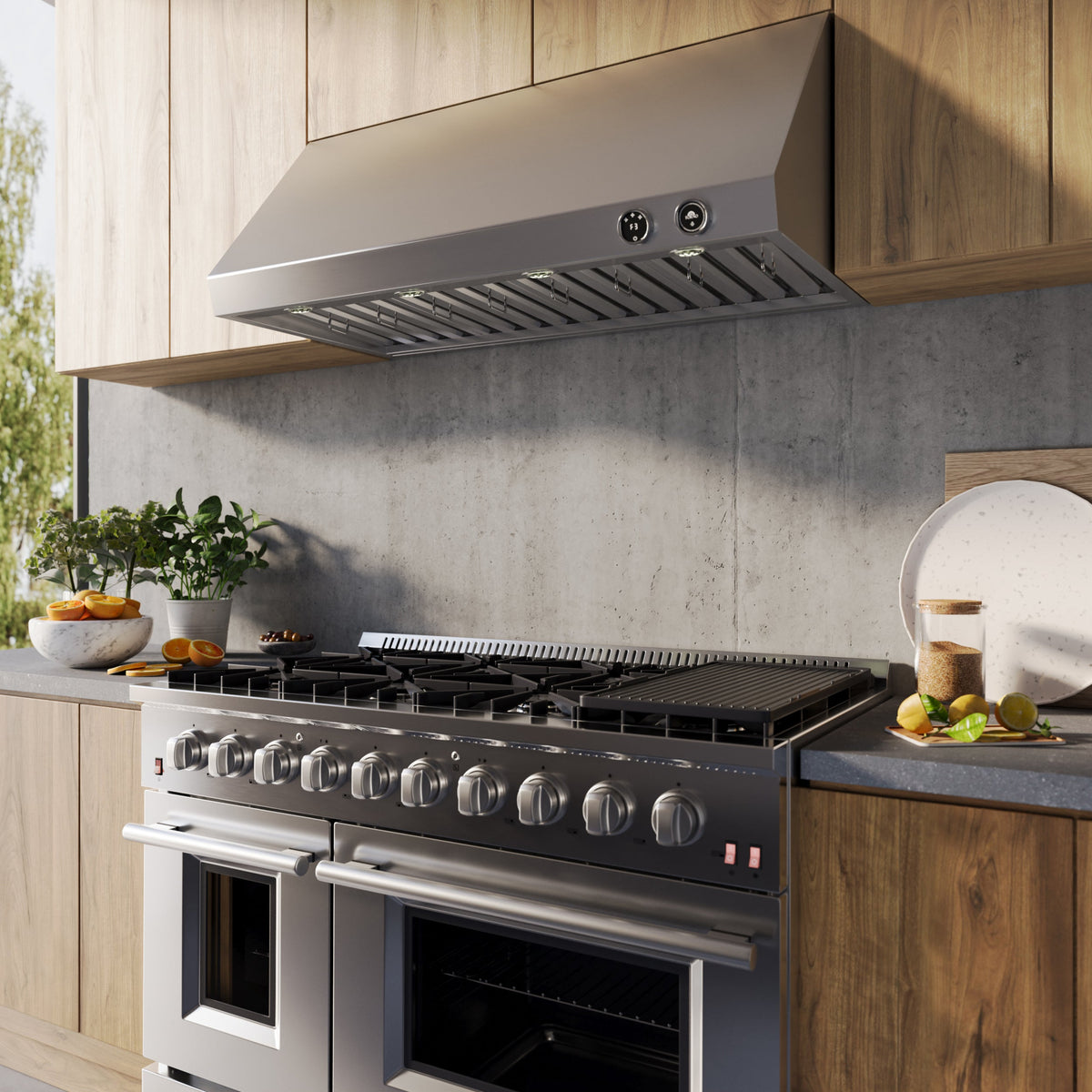 FORNO FRHWM5009-48 48-inch Stainless Steel Wall Mount range hood - view 15