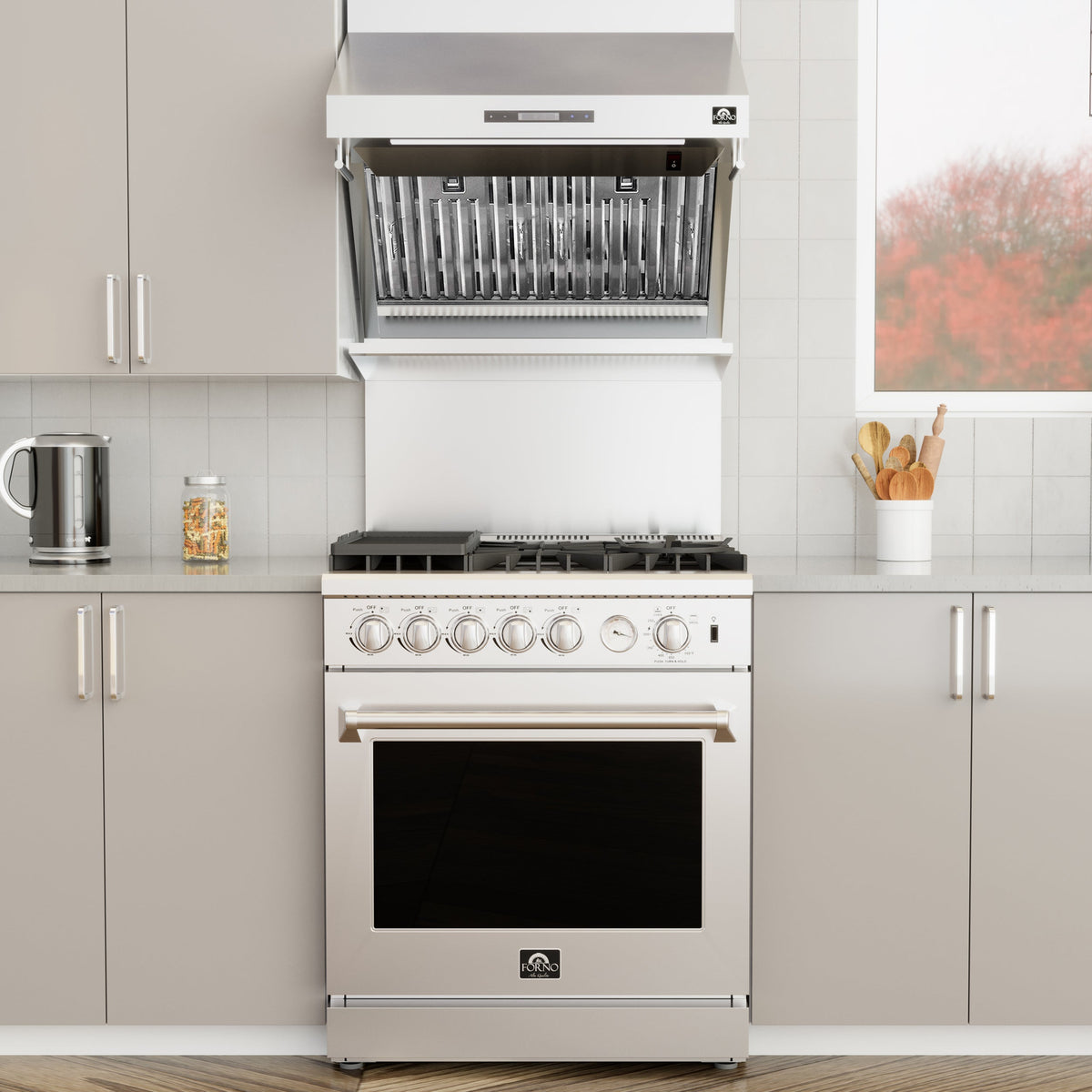 FORNO FRHWM5029-30 30-inch Stainless Steel Wall Mount range hood - view 12