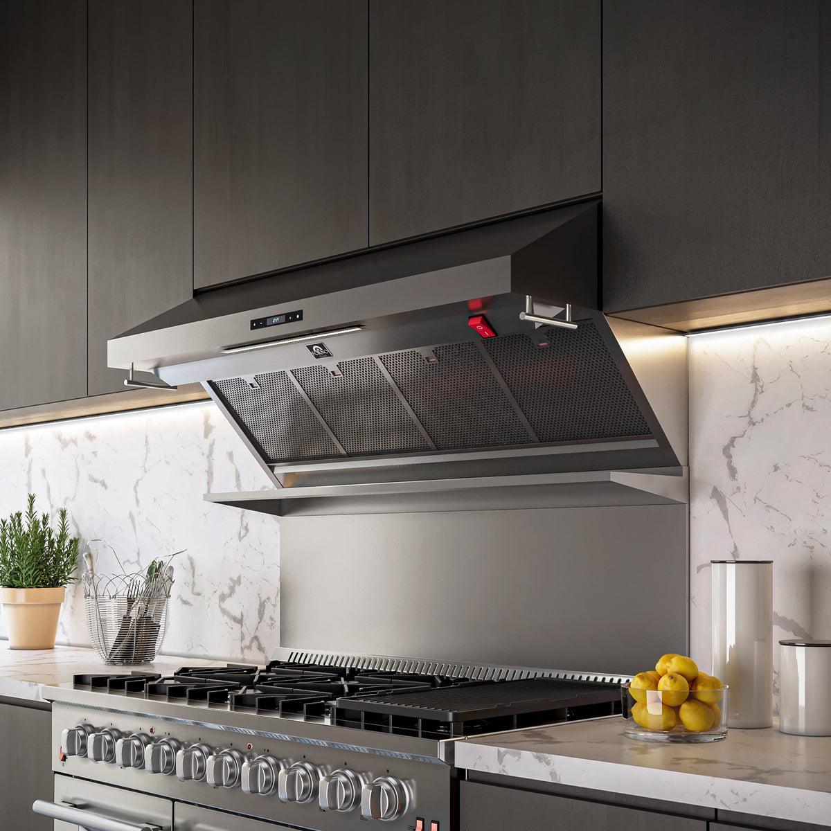 FORNO FRHWM5029-48HB 48-inch Stainless Steel Wall Mount range hood - view 8