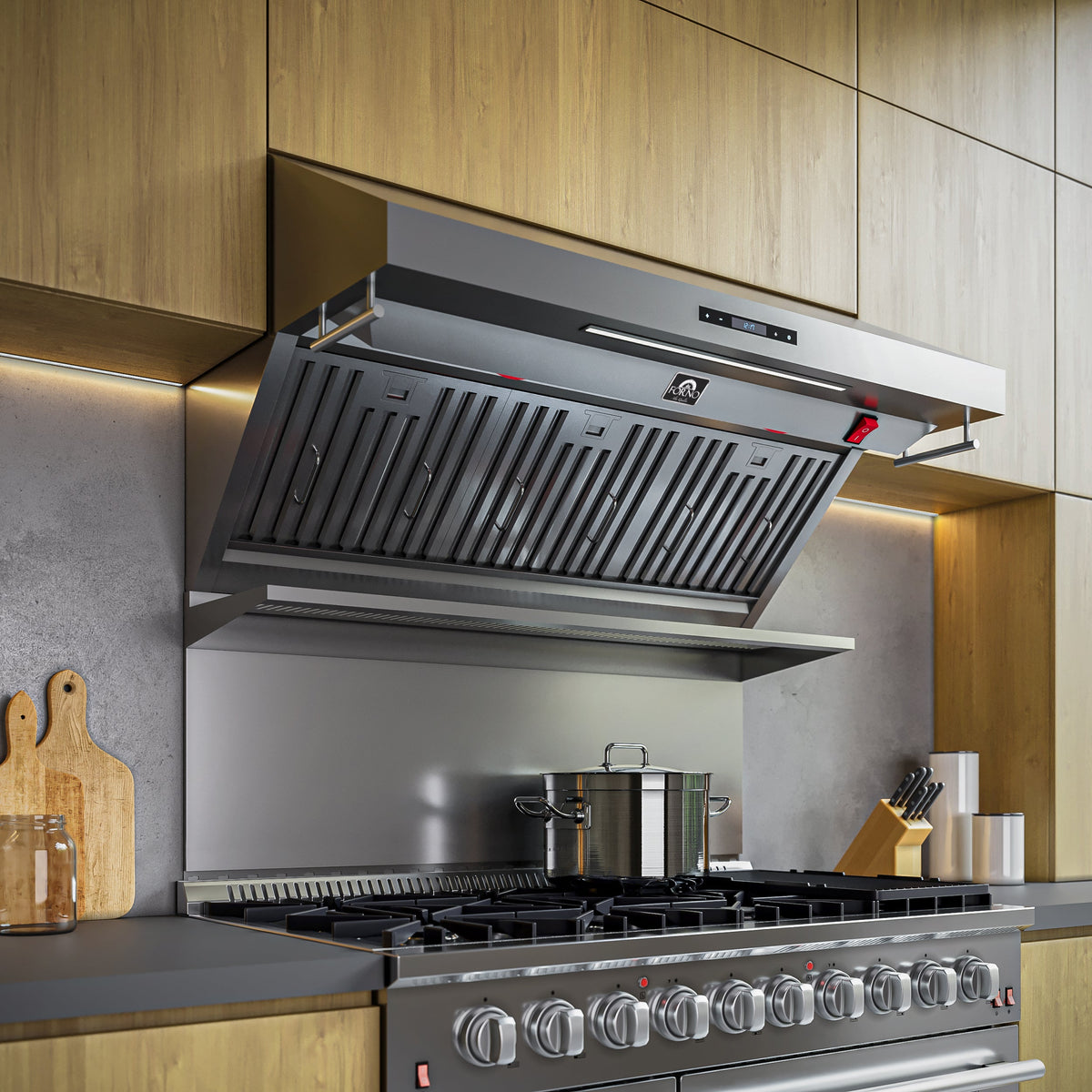FORNO FRHWM5029-48 48-inch Stainless Steel Wall Mount range hood - view 11