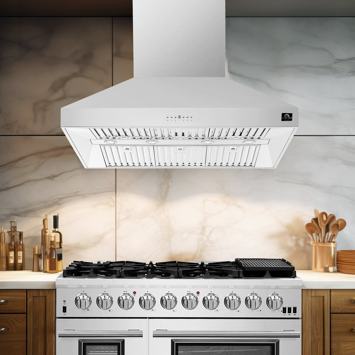 FORNO FRHWM5094-48 48-inch Stainless Steel Wall Mount range hood - view 8