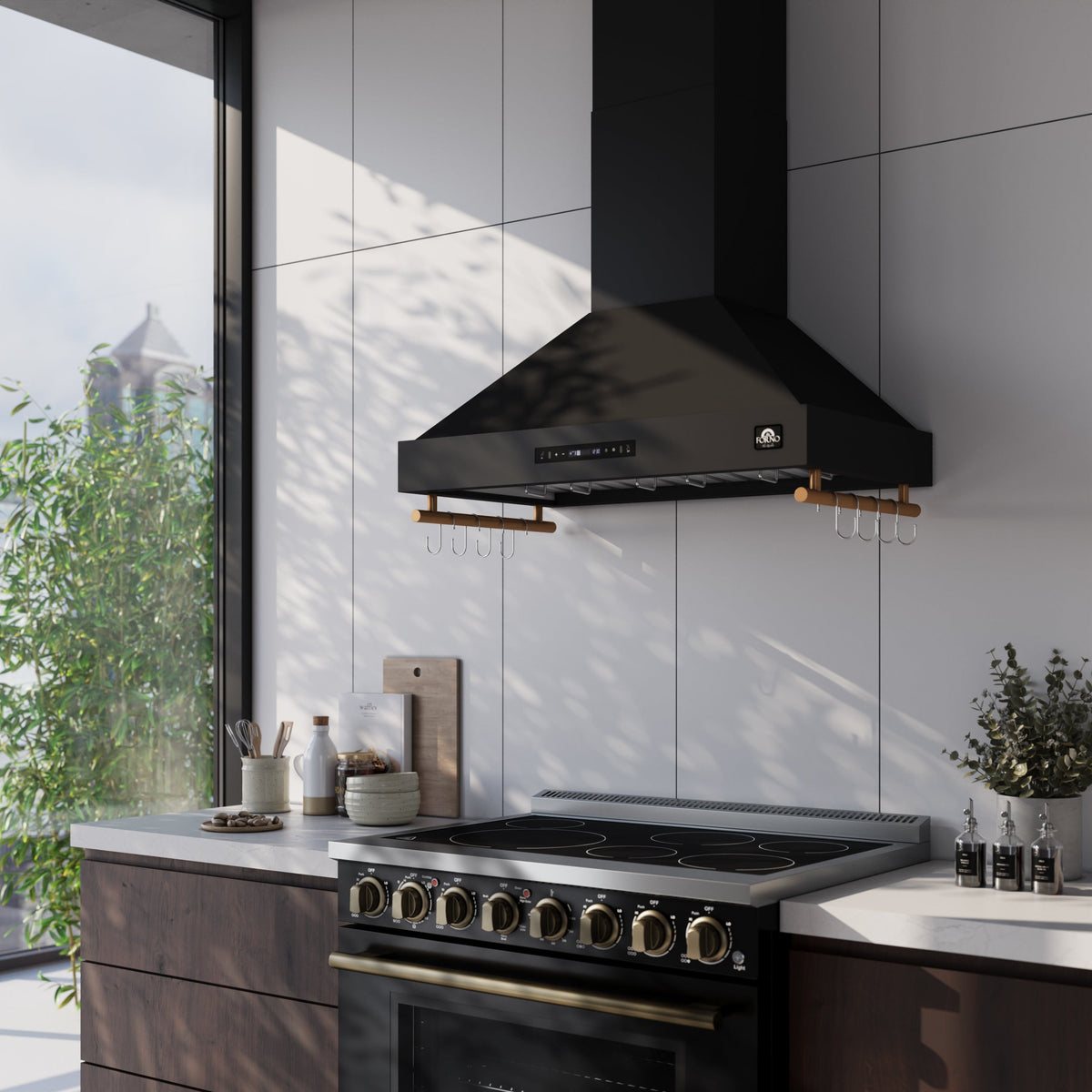 FORNO FRHWM5503-36BLK 36-inch Black Wall Mount range hood - view 11