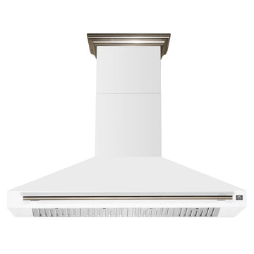 FORNO FRHWM5095-60WHT 60-inch White Wall Mount range hood - view 1