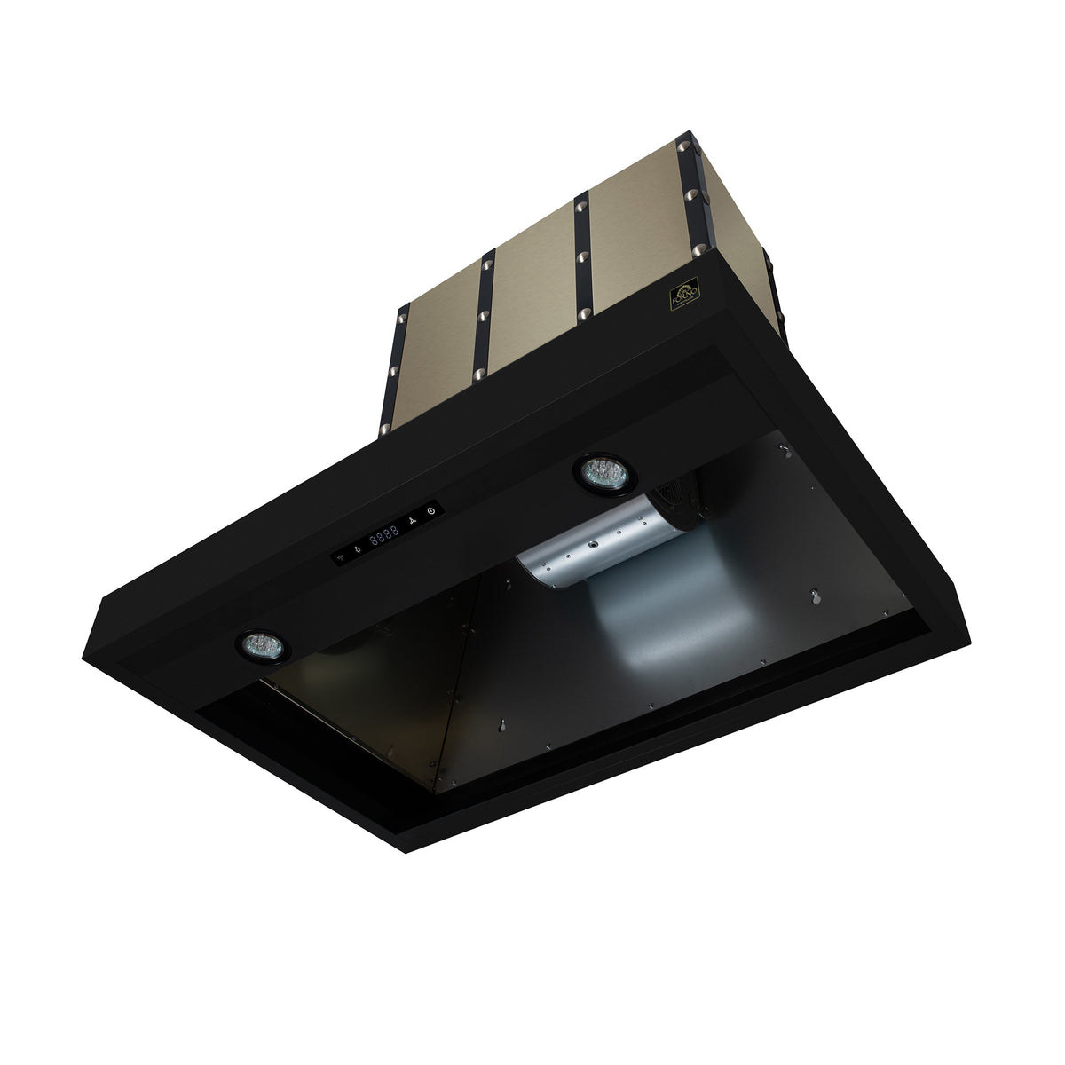 FORNO FRHWM5099-36CPBLK 36-inch Fingerprint Resistant Black Wall Mount range hood - view 6
