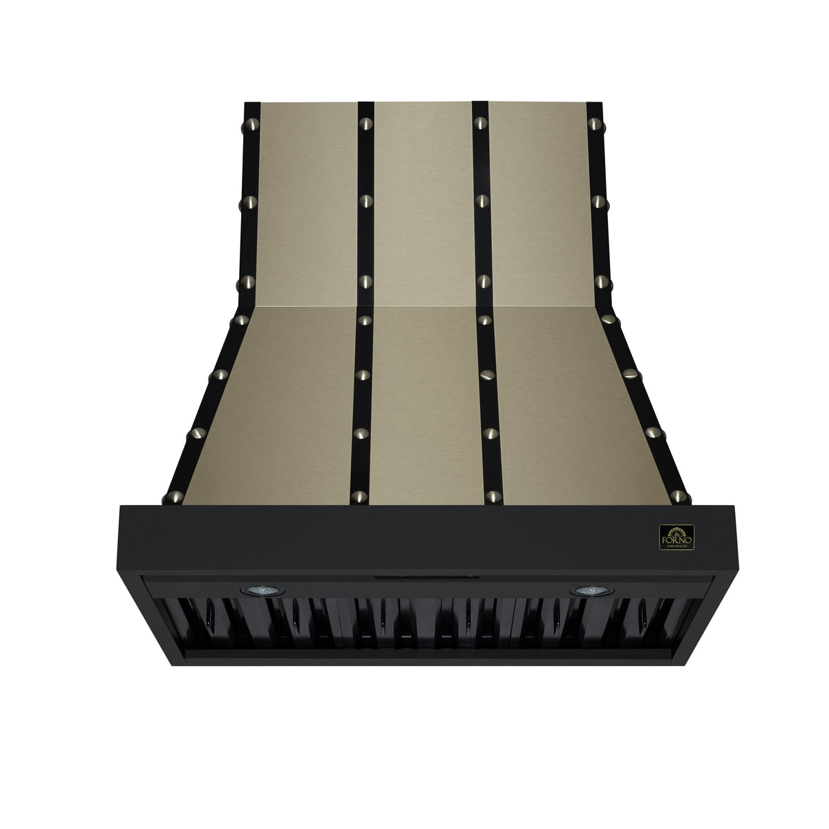 FORNO FRHWM5099-36CPBLK 36-inch Fingerprint Resistant Black Wall Mount range hood - view 1
