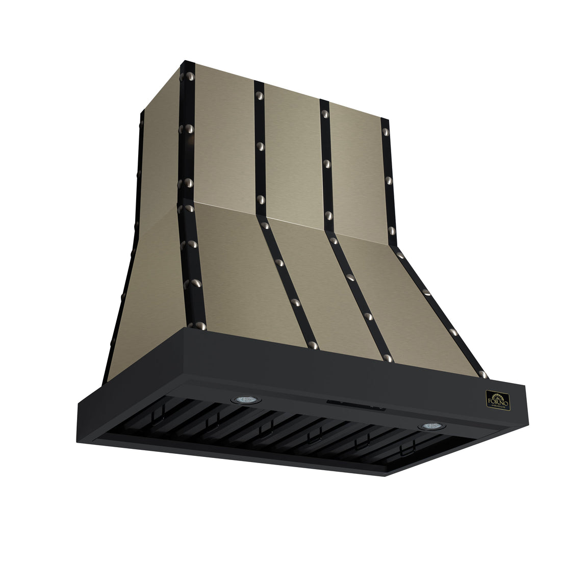 FORNO FRHWM5099-36CPBLK 36-inch Fingerprint Resistant Black Wall Mount range hood - view 1