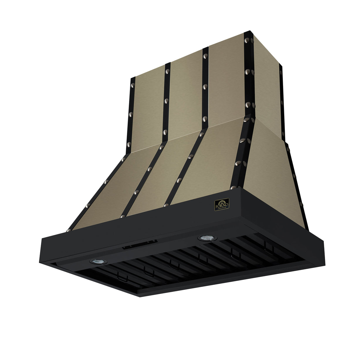 FORNO FRHWM5099-36CPBLK 36-inch Fingerprint Resistant Black Wall Mount range hood - view 3
