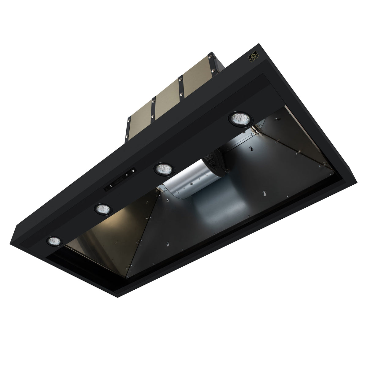 FORNO FRHWM5099-48CPBLK 48-inch Fingerprint Resistant Black Wall Mount range hood - view 6