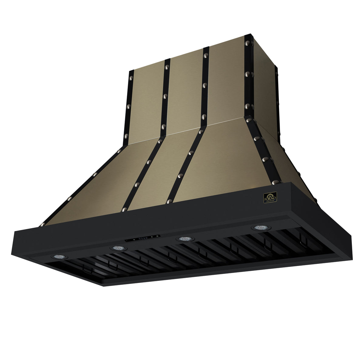 FORNO FRHWM5099-48CPBLK 48-inch Fingerprint Resistant Black Wall Mount range hood - view 3