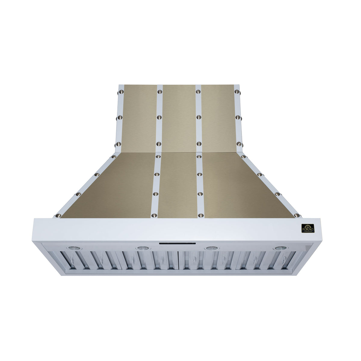 FORNO FRHWM5099-48CPWHT 48-inch Fingerprint Resistant White Wall Mount range hood - view 1