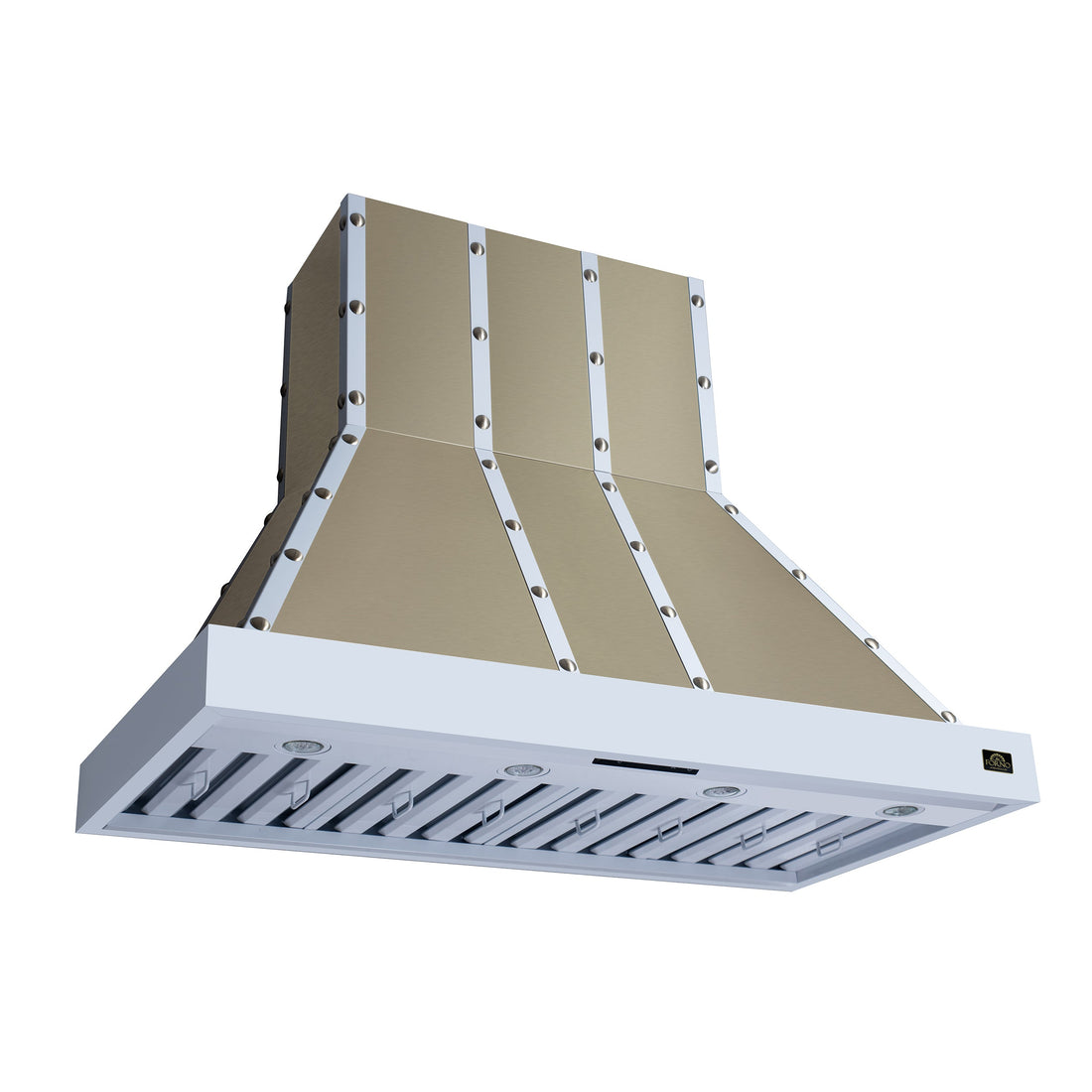FORNO FRHWM5099-48CPWHT 48-inch Fingerprint Resistant White Wall Mount range hood - view 1