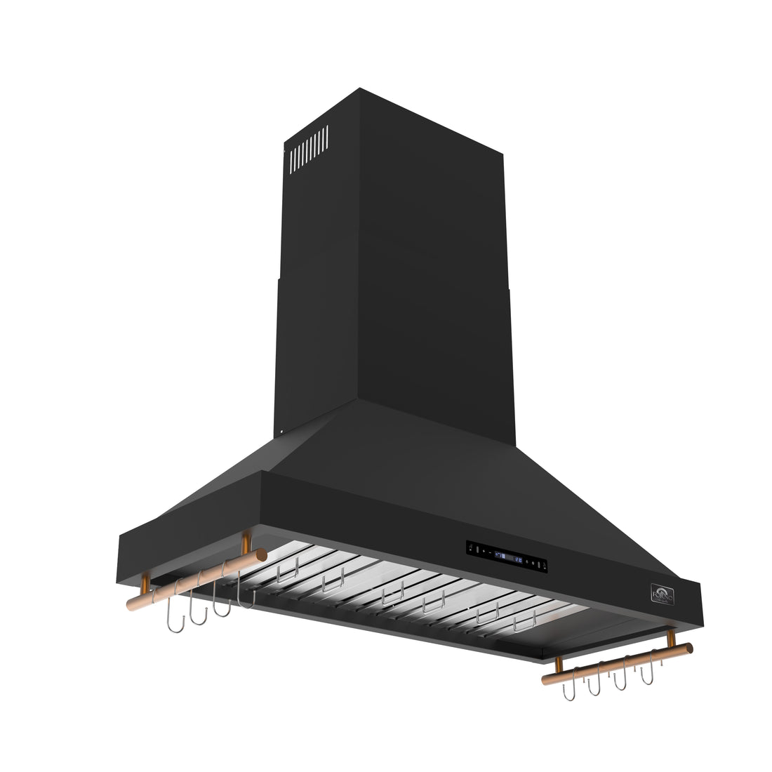 FORNO FRHWM5503-48BLK 48-inch Black Wall Mount range hood - view 1