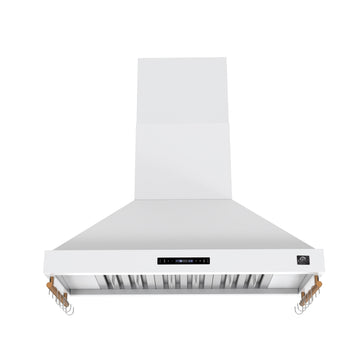 FORNO FRHWM5503-48WHT 48-inch White Wall Mount range hood - view 1
