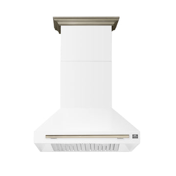 FORNO FRHWM5095-36WHT 36-inch White Wall Mount range hood - view 1