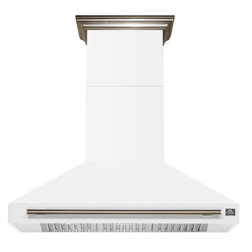 FORNO FRHWM5095-48WHT 48-inch White Wall Mount range hood - view 1