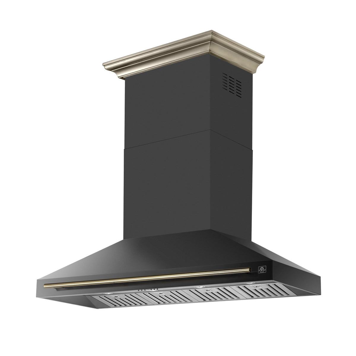 FORNO FRHWM5095-60BLK 60-inch Black Wall Mount range hood - view 4