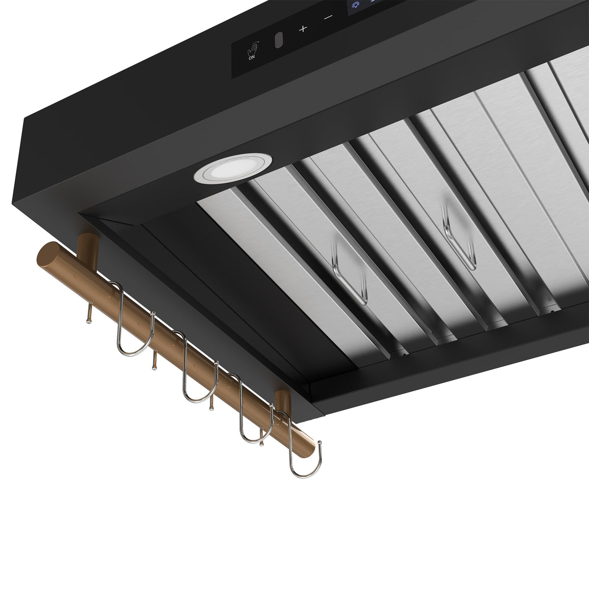 FORNO FRHWM5503-30BLK 30-inch Black Wall Mount range hood - view 3