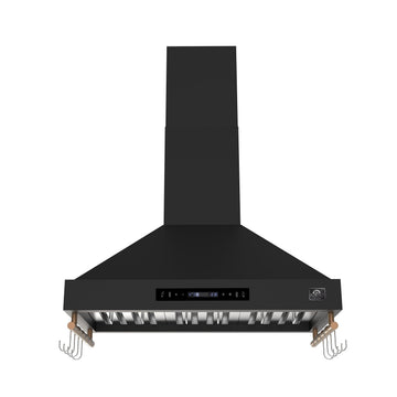 FORNO FRHWM5503-36BLK 36-inch Black Wall Mount range hood - view 1