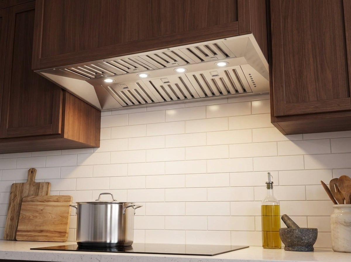 FORNO FRHRE5337-60 60-inch Stainless Steel Insert range hood - view 6